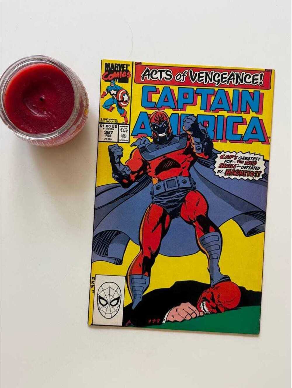 Captain America #367 (1990) Acts of Vengeance | Magneto vs Red Skull Comic Book
